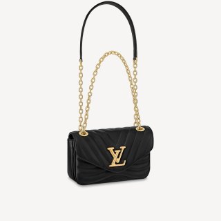 Louis Vuitton New Wave Chain Bag PM in Quilted Leather M20687 Black