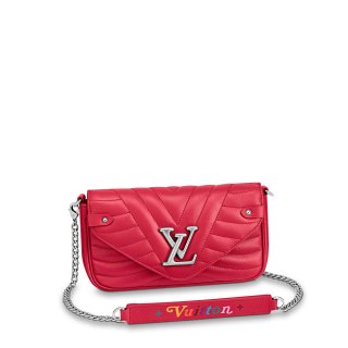 Louis Vuitton New Wave Chain Pochette Shoulder Bag M63956 Red