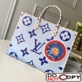 Louis Vuitton Onthego Shopping Tote Bag M44571 Blue