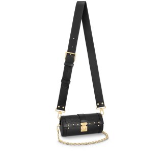 Louis Vuitton Papillon Trunk Round Bag in Epi Leather M58655 Black