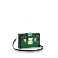 Louis Vuitton Petite Malle Trunk Bag in Crocodilien Leather N93145 Emeraude Green