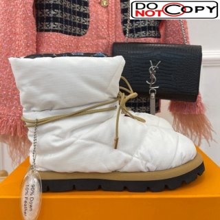 Louis Vuitton Pillow Comfort Down Ankle Boot White