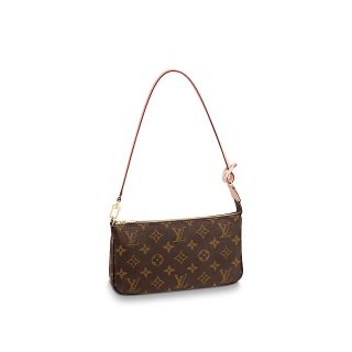Louis Vuitton Pochette Accessoires Clutch Shoulder Bag N40712 Damier Ebene Canvas