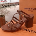 Louis Vuitton Roma Sandal 75mm Brown