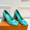Louis Vuitton Shake Pumps in Patent Leather with LV Twist Green