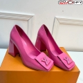 Louis Vuitton Shake Pumps in Patent Leather with LV Twist Pink