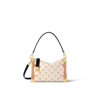 Louis Vuitton Side Trunk PM Bag in Monogram Canvas and Leather M46907 White