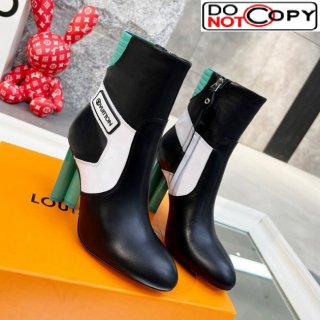 Louis Vuitton Silhouette Leather Ankle Boots Green