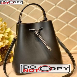 Louis Vuitton Soft Calfskin Knot Bucket Bag MM M45394 Black