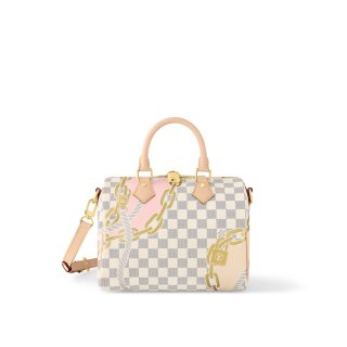 Louis Vuitton Speedy Bandouliere 25 Bag with Chains and Ropes Print N40473