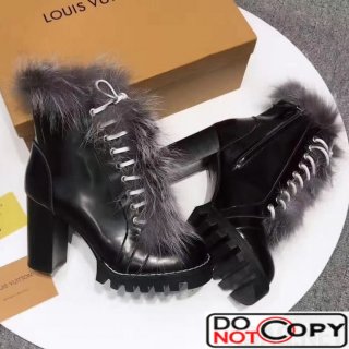 Louis Vuitton Star Trail Ankle Boots 1A307H Fox Fur