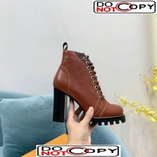 Louis Vuitton Star Trail Ankle Boots in Brown Calf Leather