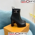 Louis Vuitton Star Trail Leather Ankle Boots 9.5cm Black 1AA0O8