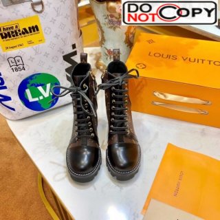 Louis Vuitton Star Trail Monogram Lace-up High-Heel Ankle Short Boot