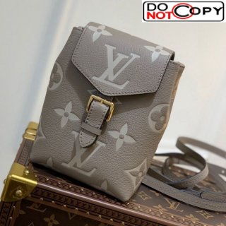Louis Vuitton Tiny Backpack in Gaint Monogram Leather M80738 Grey