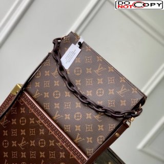 Louis Vuitton Toiletry Pouch with Chain in Monogram Canvas Brown M47542