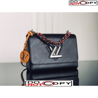 Louis Vuitton Twist MM Bag in Epi Leather M52504 Black