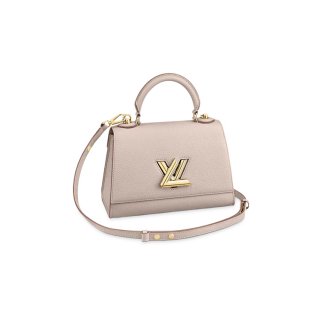 Louis Vuitton Twist One Handle Bag PM in Nude Taurillon Leather M57214
