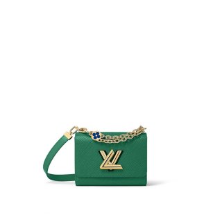 Louis Vuitton Twist PM Bag in Epi Grained Leather Violet M21649 Green