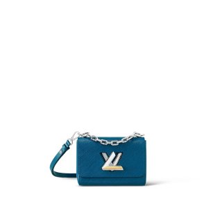 Louis Vuitton Twist PM Bag in Epi leather with Colorful Strass M21033 Blue