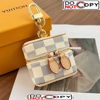Louis Vuitton Vanity Monogram Bag Charm Damier Ebene
