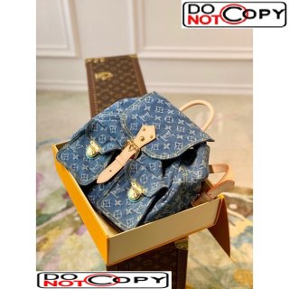 Louis Vuitton Vintage Denim Backpack M44460 Blue