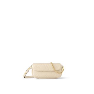 Louis Vuitton Wallet on Chain Ivy in Monogram Leather M82210 Cream White