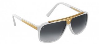 Louis Vuitton White Evidence Sunglasses Z0351W