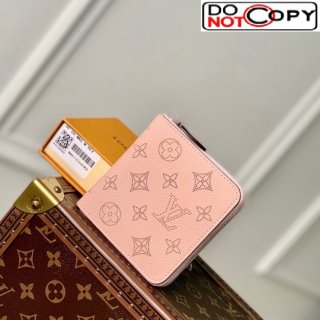 Louis Vuitton Zippy Compact Wallet in Mahina Perforated Leather M81558 Pink