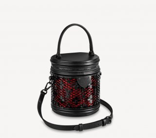 Louis Vuitton Cannes Beauty Case Bag M20363 Black/Red